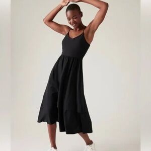 EUC Elation V Neck Hybrid Dress Black